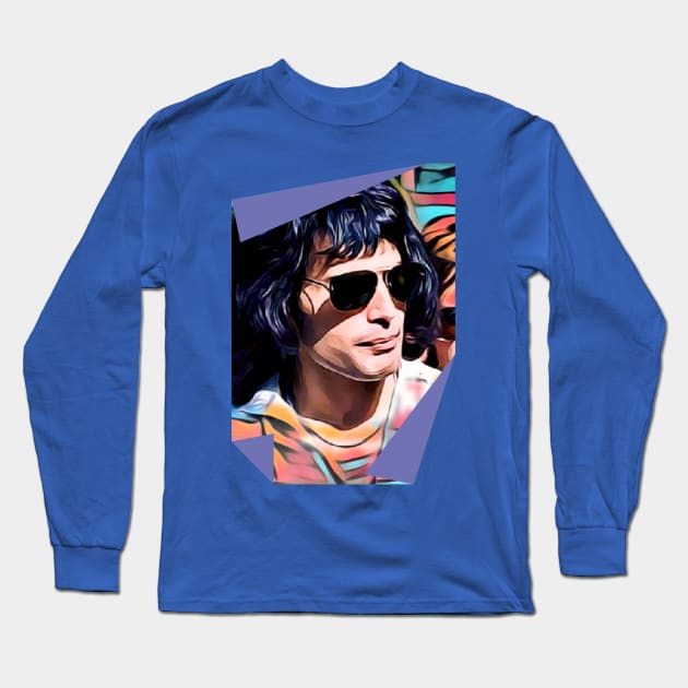 Rock God in Shades Long Sleeve T-Shirt by PersianFMts